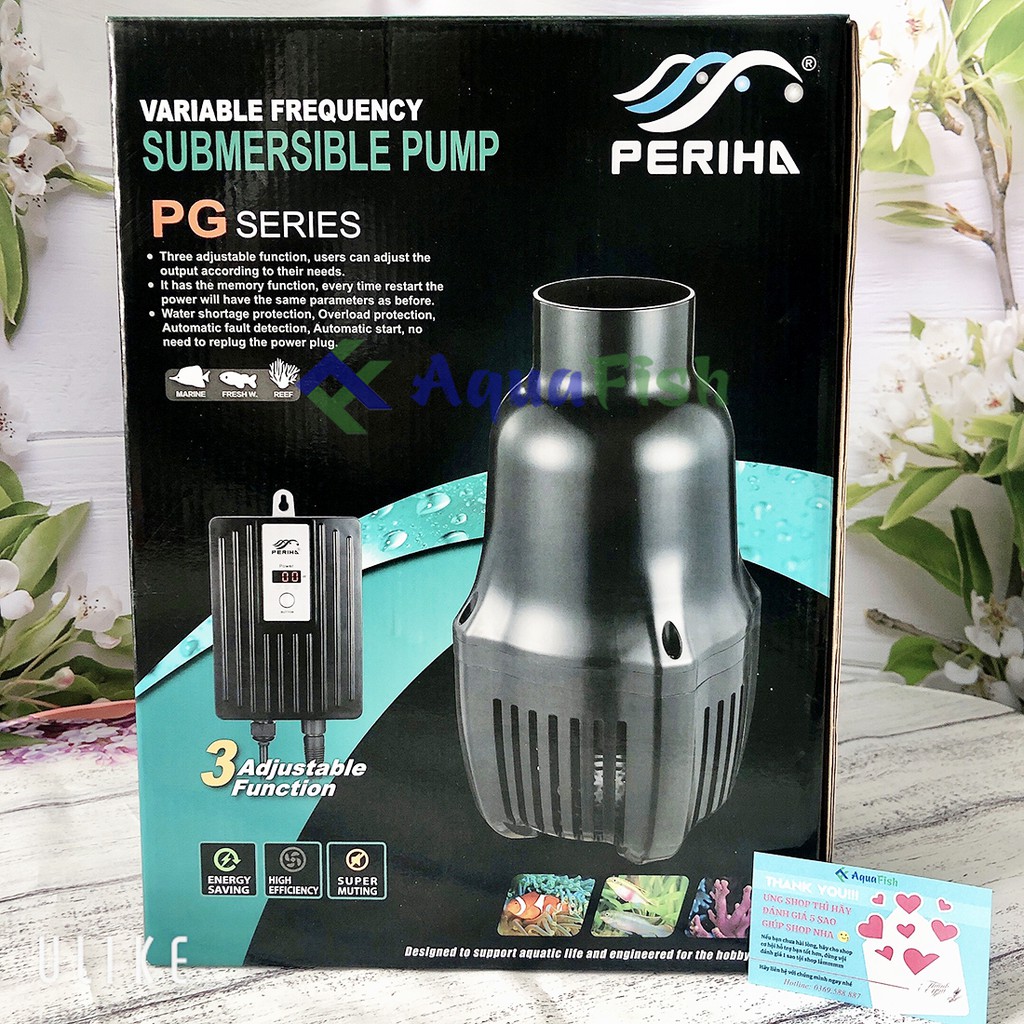 Máy bơm nước hồ cá Koi Periha PG 20 đến PG 60 (siêu tiết kiệm điện, có bảng điều khiển thông minh)