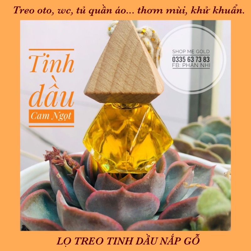 LỌ TREO TINH DẦU NẮP GỖ KHUẾCH TÁN