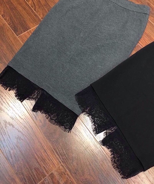 Chân váy công sở phối chân ren | BigBuy360 - bigbuy360.vn