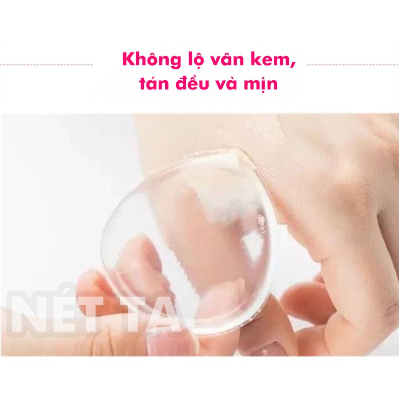 Mút trang điểm silicone sponge  silisponge đánh nền tán kem tiết kiệm mỹ phẩm ,mềm mịn,an toàn-tiện lợi (hình giọt nước)