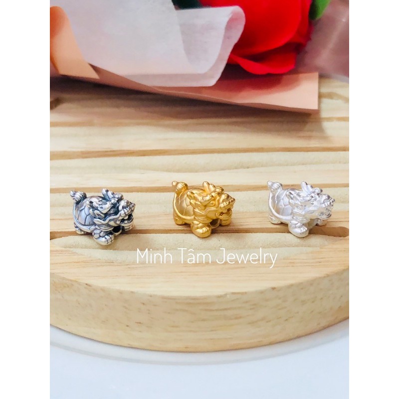 Charm long quy bạc & bạc Thái-Minh Tâm Jewelry