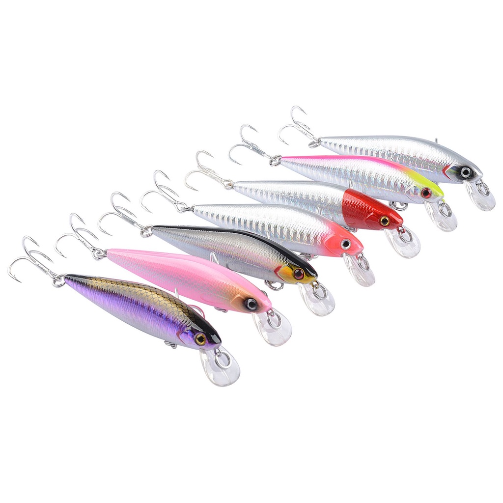 Hàng Mới Về Mồi Câu Cá Giả Bằng Nhựa Cứng 8.2cm / 8g Và 7cm / 5g