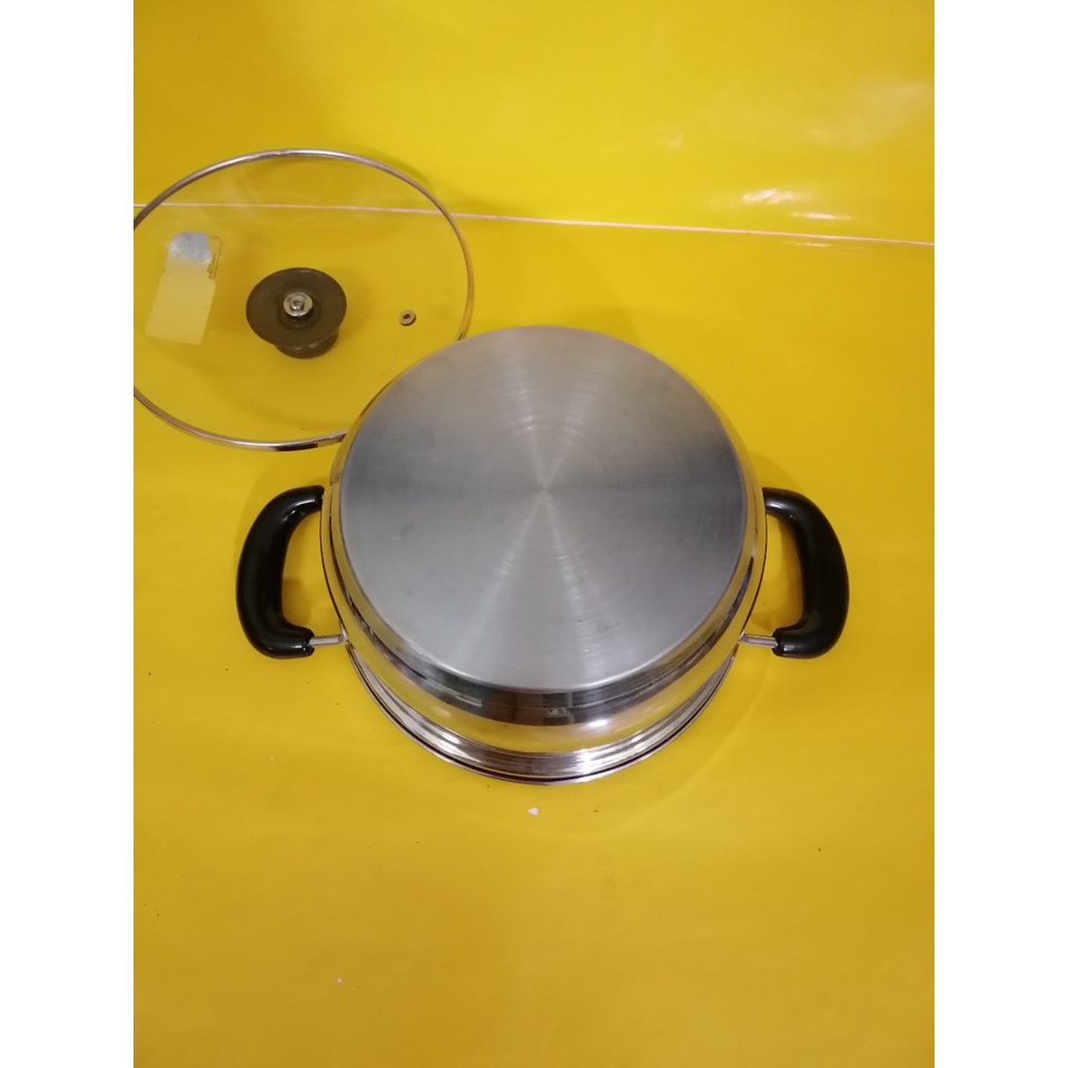 Nồi inox nội địa Nhật, size 22cm, cao 10cm (169), dùng được bếp từ