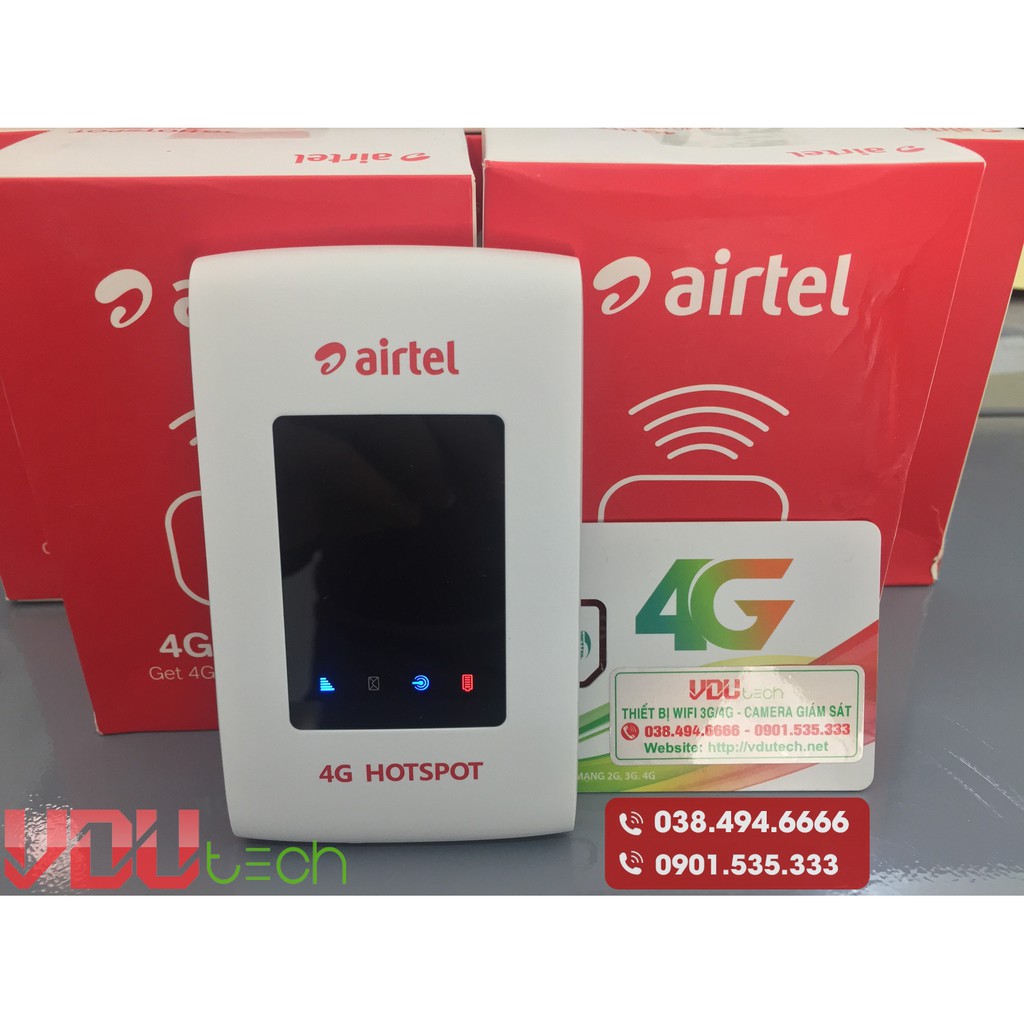 Bộ Phát Wifi 4G ZTE MF920 - Airtel - Hỗ trợ 32 thiết bị kết nối - 4G tốc độ cao - phù hợp cho xe khách, tàu du lịch