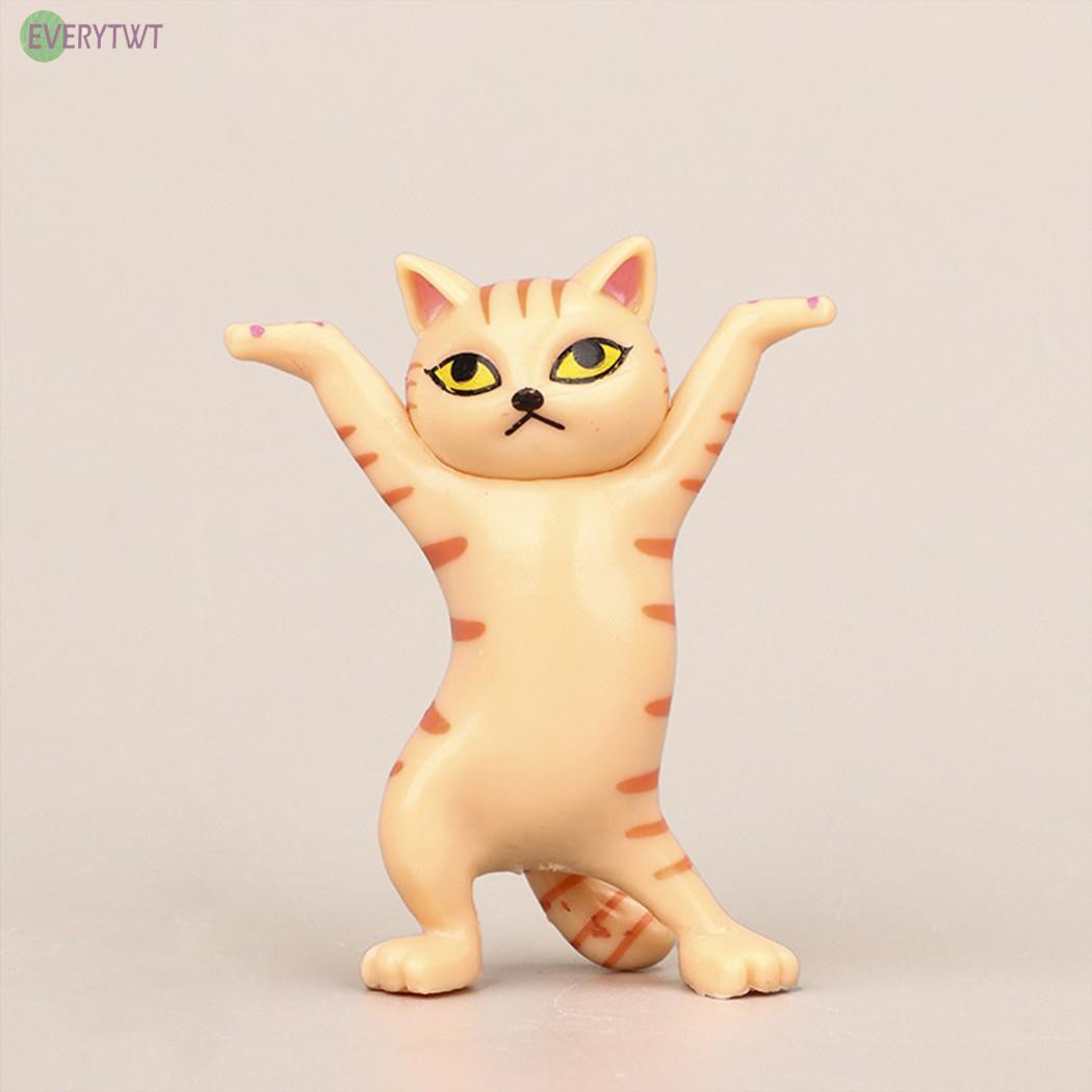 Set 5 Mô Hình Mèo 100% Trang Trí Đáng Yêu