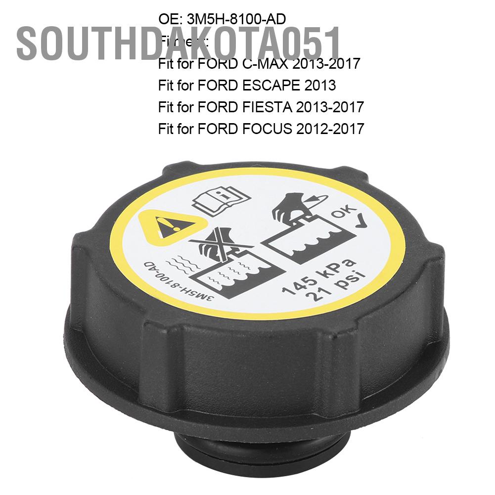 Southdakota051 Hệ thống làm mát tự động trên ô tô Bộ tản nhiệt Nắp bình nước mở rộng 3M5H-8100-AD Phù hợp thay thế cho FORD