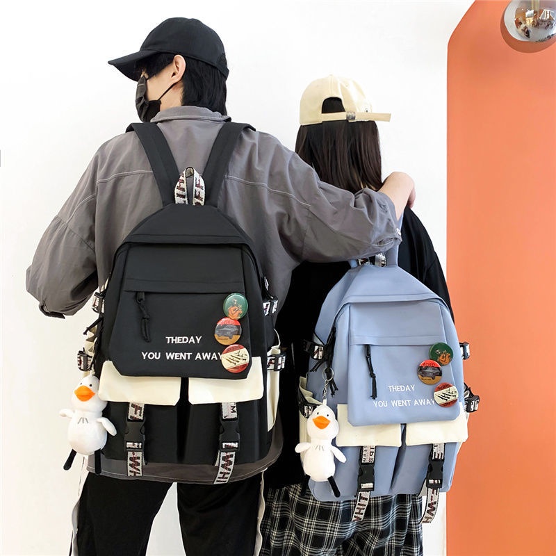 Ba Lô Đi Học In Chữ Chống Thấm Nước Cho Nữ balo đi học ulzzang cặp đi học nữ laptop