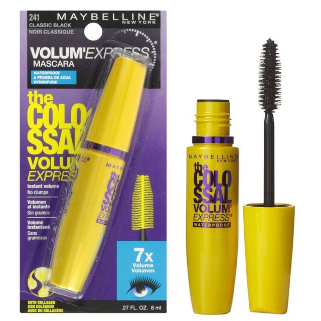 MASCARA MAYBELLINE COLOSSAL VOLUM EXPRESS 7X (Hàng xách tay chính hãng)