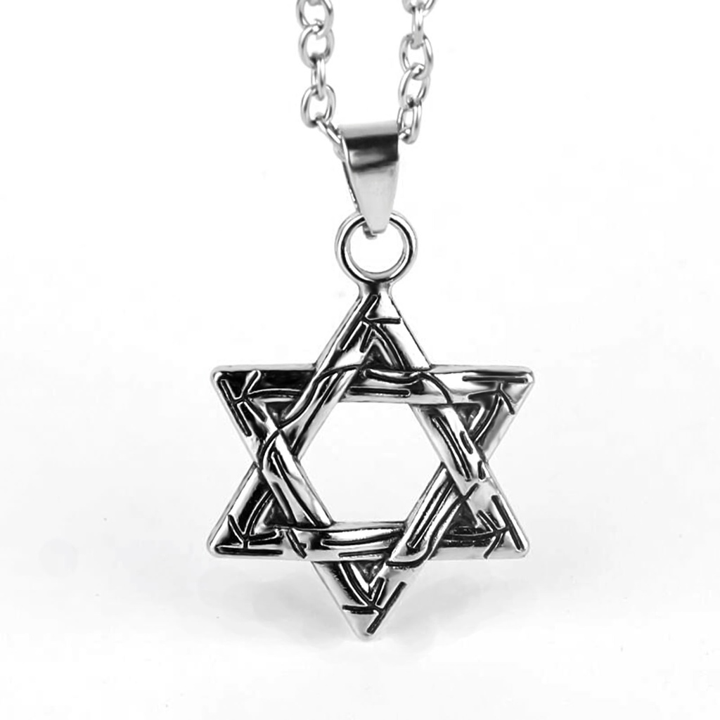 Vòng cổ mặt hình ngôi sao sáu cạnh thời trang sành điệu cho nam và nữ