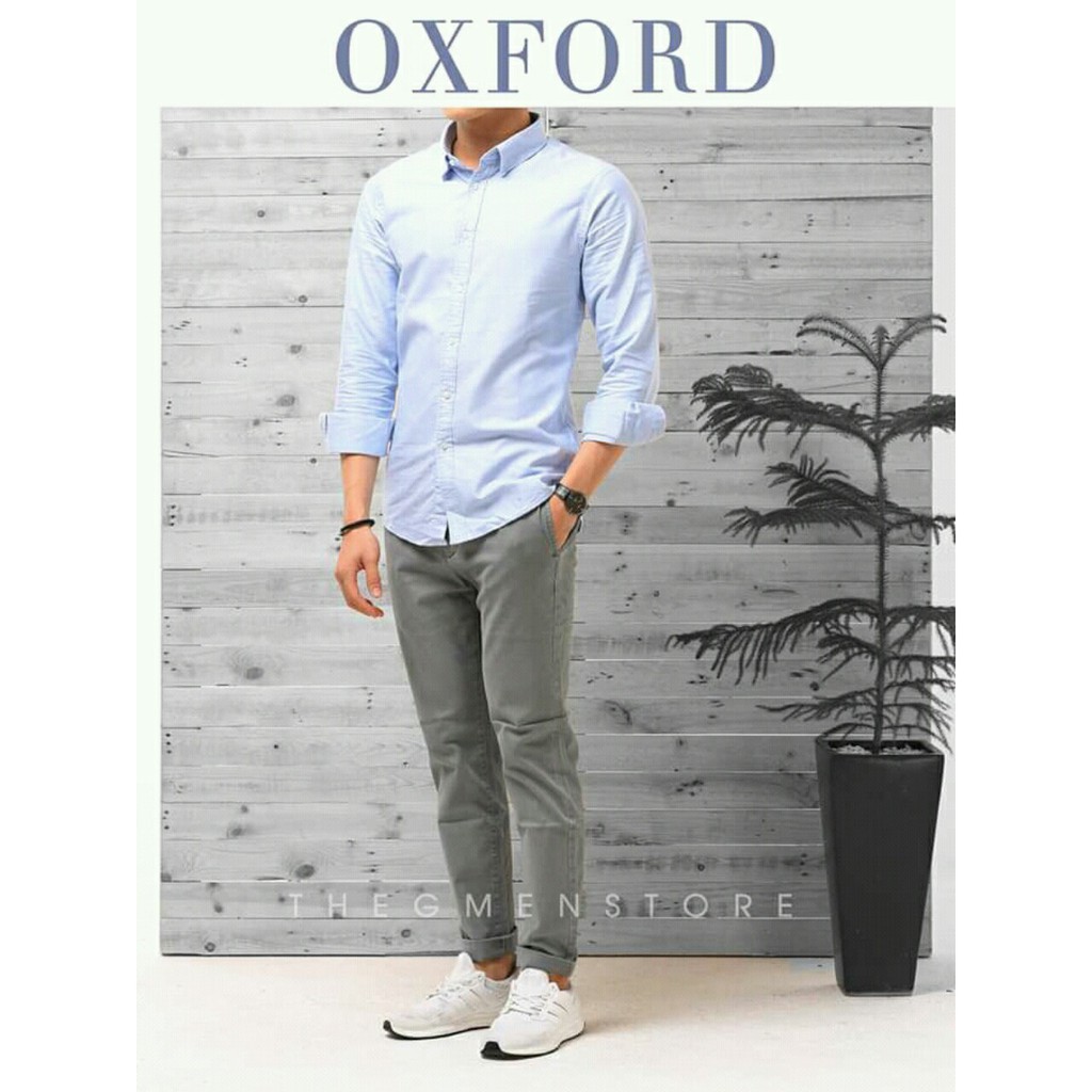 ÁO SƠ MI OXFORD CAO CẤP XÁM GHI, CỔ BẺ DÁNG ÔM, CHẤT VẢI ĐƯỜNG MAY CHUẨN VNXK