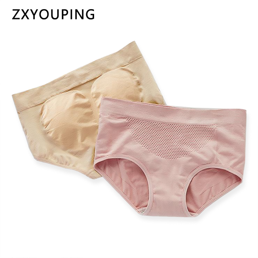 Quần lót cotton 3d không đường may lưng cao định hình vòng eo cho nữ