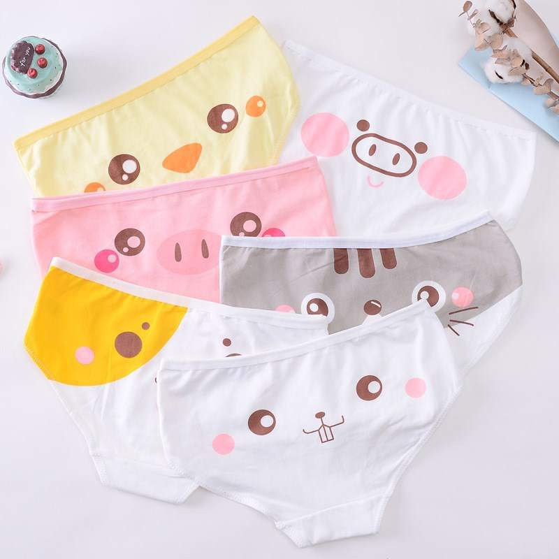Quần Lót Nữ Sinh Hoạt Hình Dễ Thương Chất Vải Cotton Thoáng Mát Free Size Dưới 55kg Hot Trend