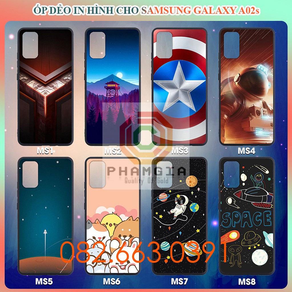 Ốp lưng Samsung A02S / A03s dẻo in hình đẹp (p1)