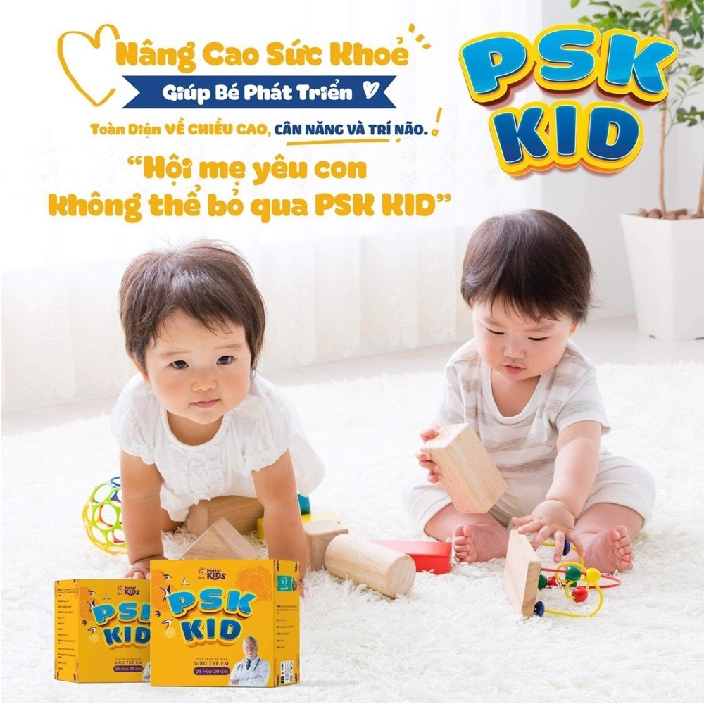 Siro Ăn Ngon PSK KID - MAXICORP Hỗ Trợ Bé Ăn Ngon Ngủ Giỏi Tăng Cân Đều, Sức Đề Kháng Tốt, Cải ThiệnTáo Bón