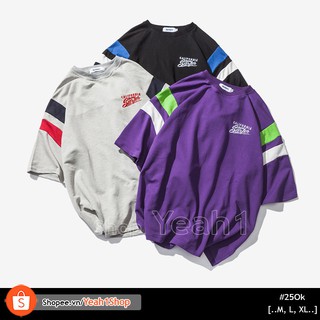 [Yeah1Shop]- Áo thun tay phối màu (M, L, XL)