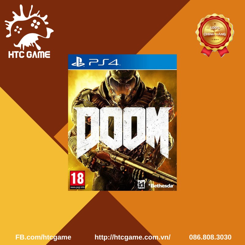 Đĩa game DOOM dành cho máy PS4