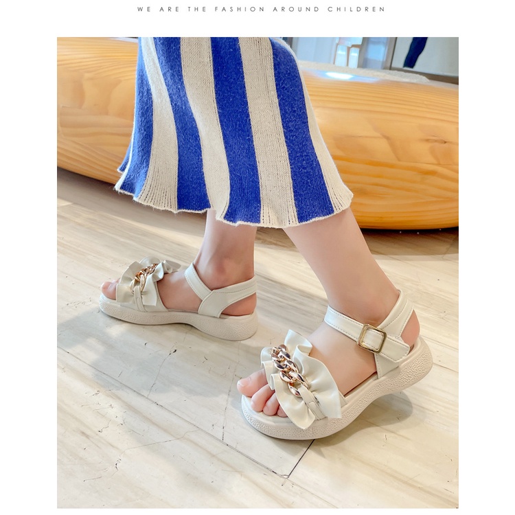 Dép sandal bé gái xinh xắn cá tính XJS-25 Quảng Châu cao cấp cho bé size từ 26 đến 36