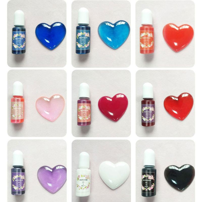 Thuốc nhuộm màu 10ml mỗi loại dùng cho đồ thủ công làm bằng nhựa Epoxy cho đồ thủ công mỹ nghệ