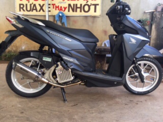 Pô Akrapovic Titan Đuôi vát hàng nhập chất lượng cao kèm tiêu ngoài