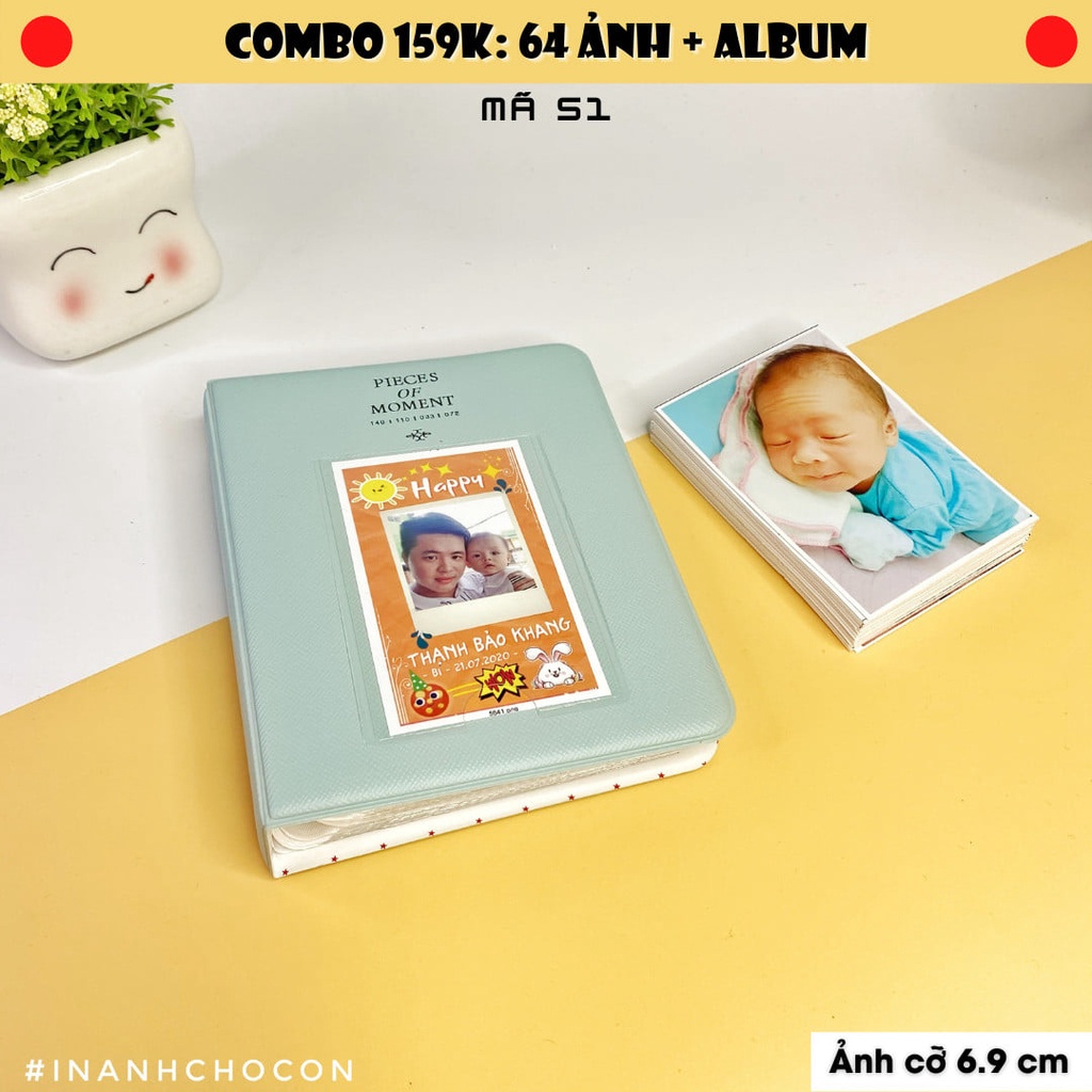 In 64 ảnh 6.9 Ultra HD - Công nghệ in ProLab - giấy lụa cao cấp + Album