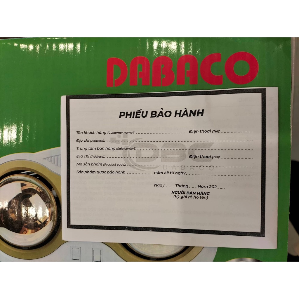 Đèn Sưởi nhà tắm DABACO - BDC01-03 825W