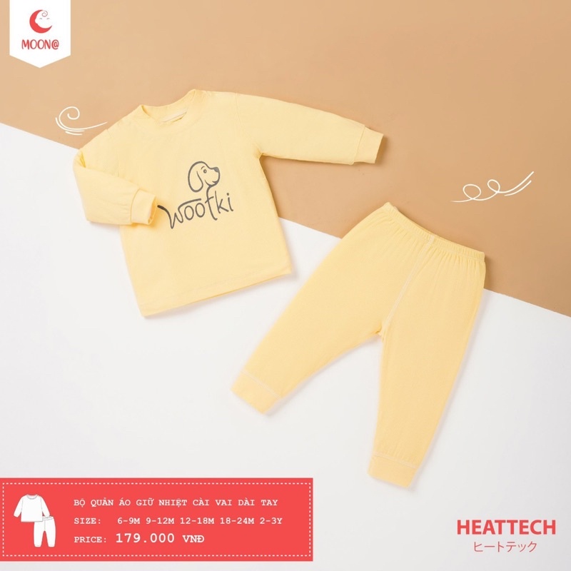 Moon@- Bộ dài tay giữ nhiệt bộ dài tay Moon cho bé 6-16kg