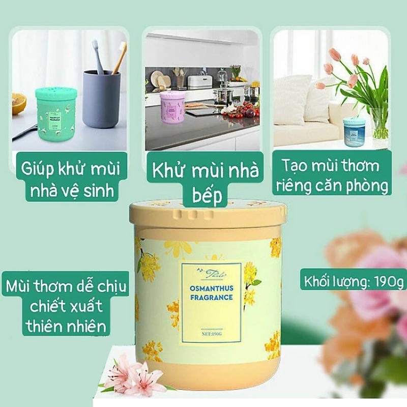 Lọ sáp thơm phòng, thơm nhà vệ sinh, phòng khách - mùi hương nhẹ nhàng không hắc