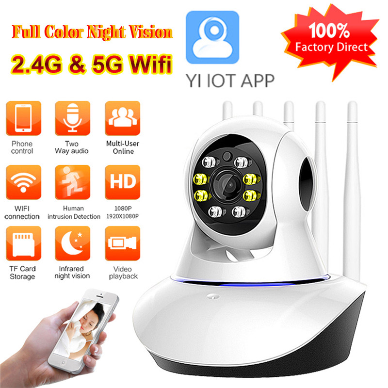 Camera Giám Sát Không Dây 5g Wifi Ip 1080p Cctv