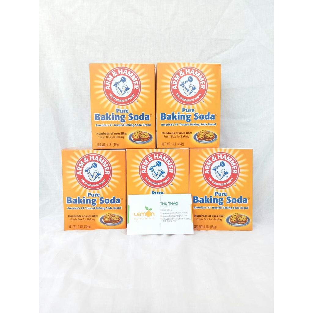 [CHÍNH HÃNG] Bột Baking Soda đa công dụng, làm bánh, tẩy trắng - Hộp 454g nhập khẩu Mỹ