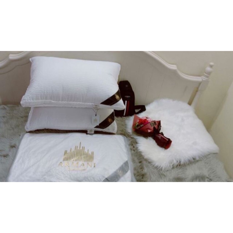 Ruột gối lông vũ DUBAI,  Bông Lông vũ 100% size 50x70cm siêu êm,phồng,đẹp, bảo hành 12 tháng