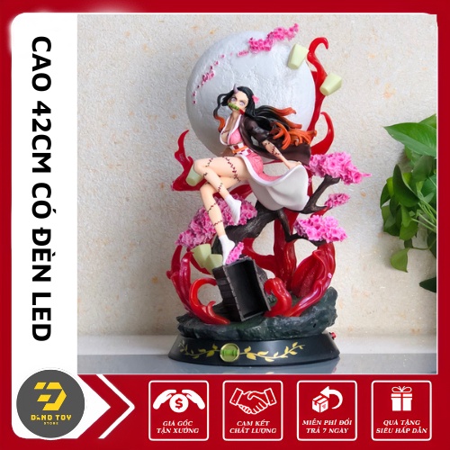 Mô hình nhân vật phim hoạt hình demon slayer kimetsu No yaiba kizuna nezuko Gk Tỉ Lệ 1/6 Có Đèn