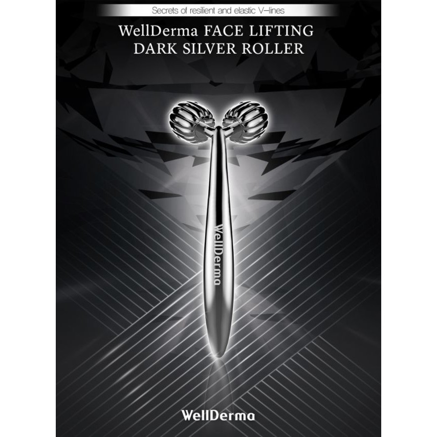 Cây Lăn Nâng Cơ Mặt Wellderma Màu Bạc Đậm