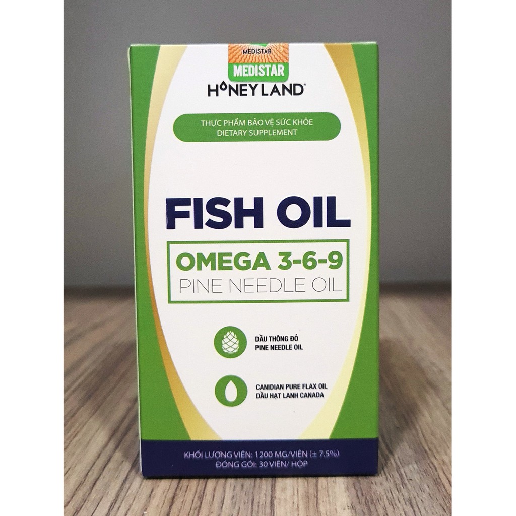 Hộp 150 viên Omega 369 (dầu cá, tinh dầu thông đỏ, tinh dầu hoa anh thảo, dầu hạt lanh Canada)