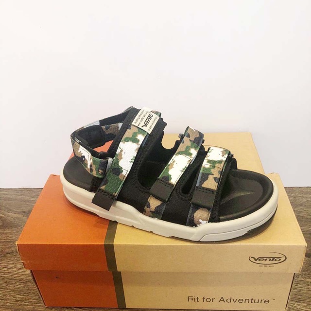 [Mã hoàn xu 15% tối đa 30k] Dép quai ngang Nam Nữ ⭐FREESHIP⭐Streetstyle⭐Sandal Vento 1001 Green Camo