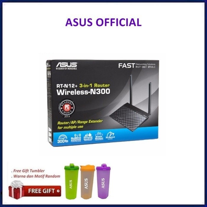 Thiết Bị Phát Wifi 3 Trong 1 Không Dây Asus Rt-n12 +: 300mbps | BigBuy360 - bigbuy360.vn