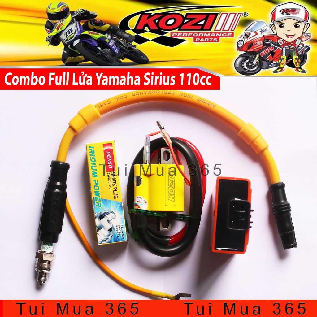 Full Bộ Lửa Độ Kozi cho Yamaha Sirius 110cc