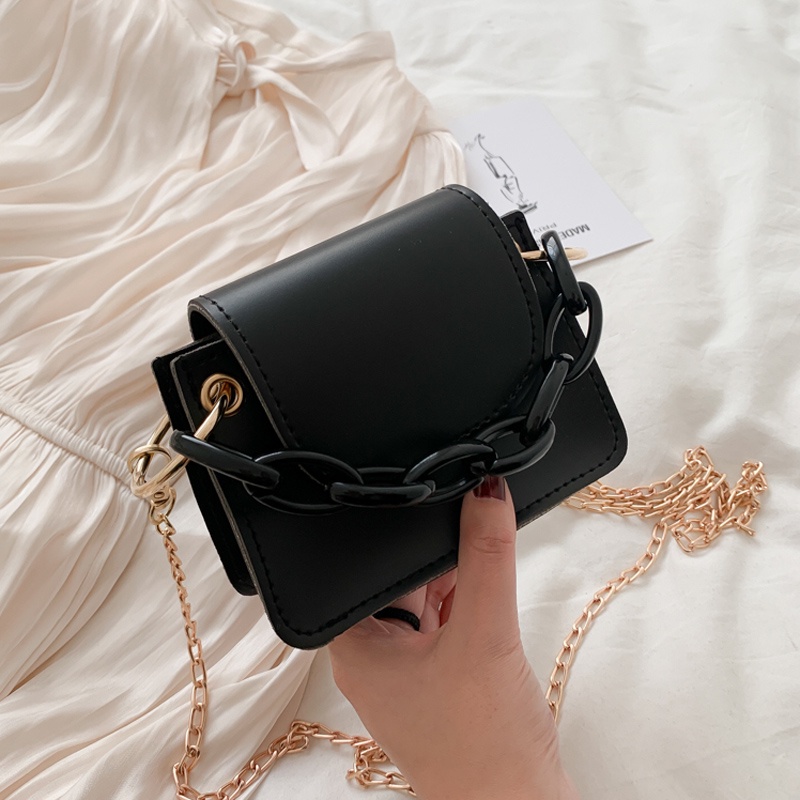 Túi xách nữ-- Túi MINI có xích vân kèm dây đeo chéo siêu xinh