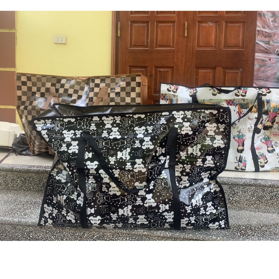 TÚI DỨA BẠT đủ size Lớn Nhỏ 💝FREESHIP💝Túi Đựng Đồ Có Khóa Dây Kéo Tiện Lợi Thích hợp Đựng Quần Áo, chăn màn