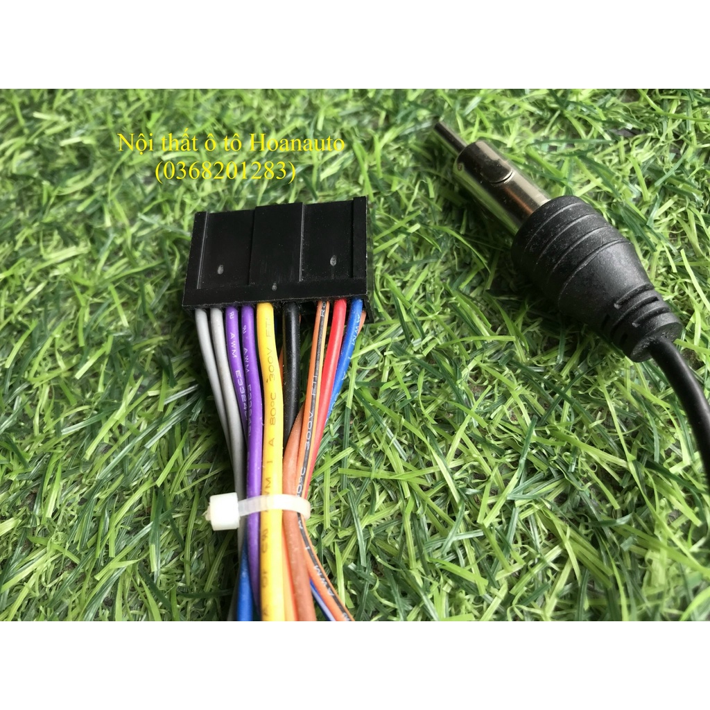 Dây Rắc Nguồn, Âm thanh, Cho DVD ô tô - 20 pin có rắc chuyển đổi anten và rắc cái Toyota