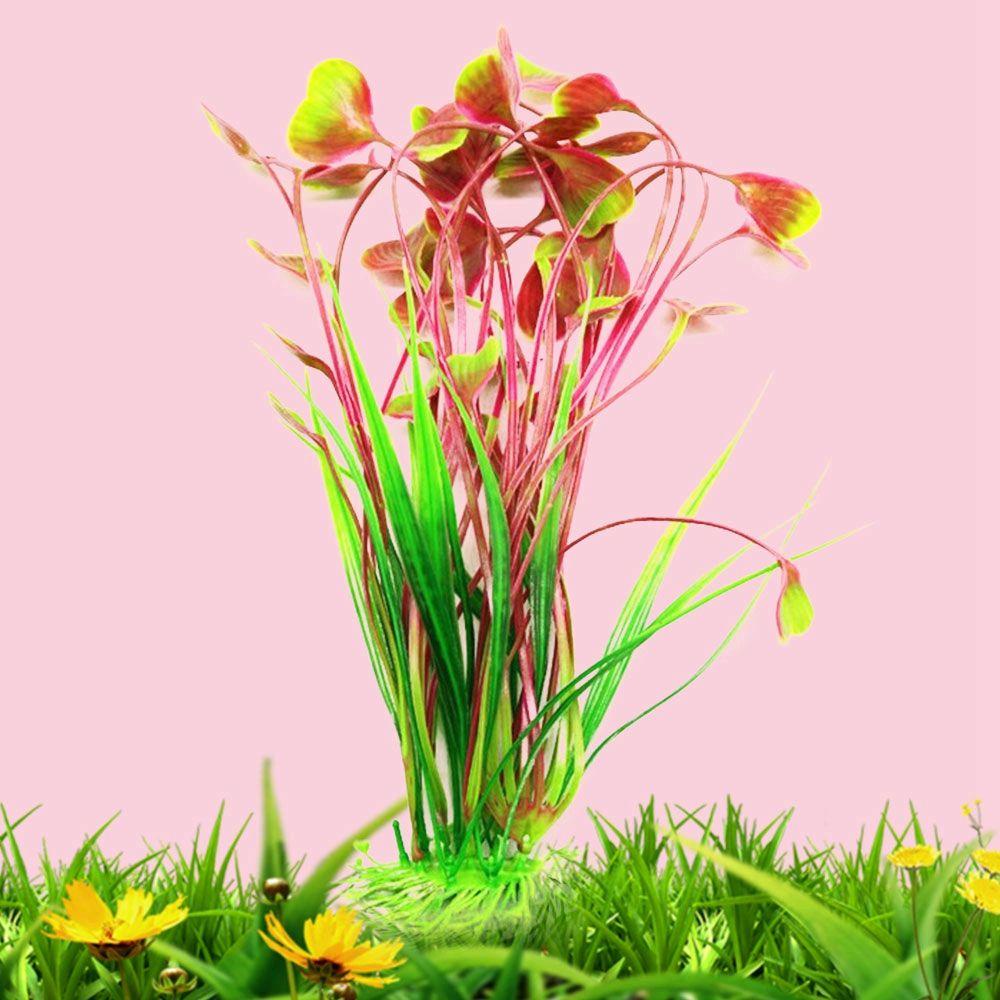 Cỏ Nhân Tạo Hình Trái Tim Trang Trí Bể Cá|Đáy Trang Trí Bể Cá Chất Lượng Cao