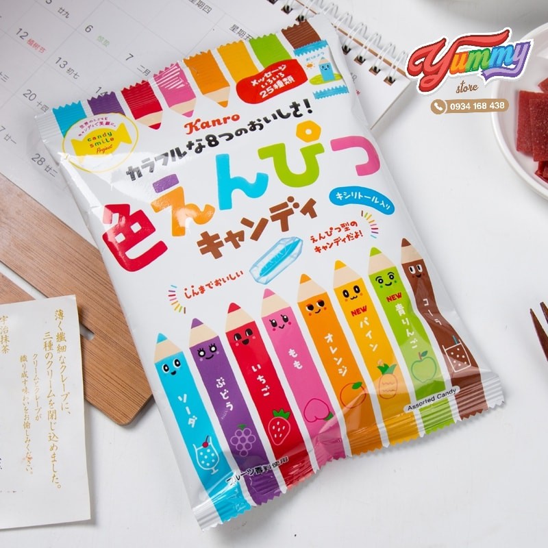 Kẹo Bút Chì Kanro Nhật Bản 80G