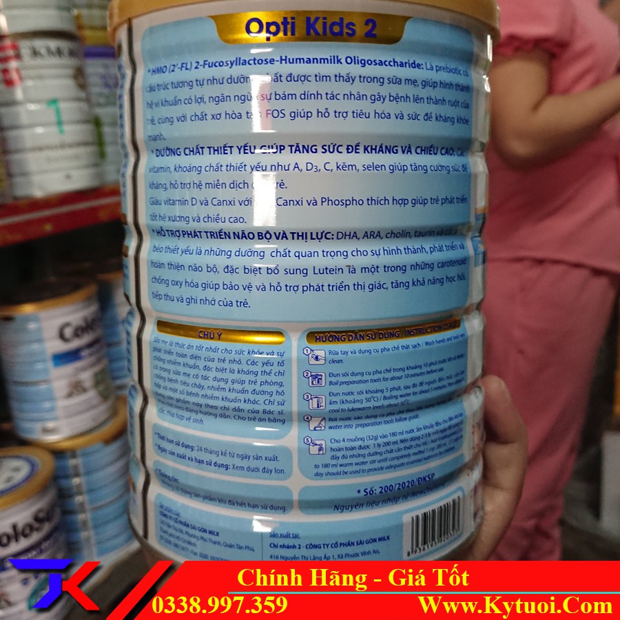 Sữa ColoSure Opti Kids 2 900g