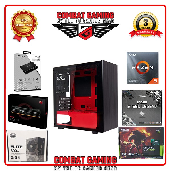 Combo MAINBOARD + RYZEN 5 3500 + RAM 8GB + SSD 240GB + VGA + PSU 600W + CASE MIK | BigBuy360 - bigbuy360.vn