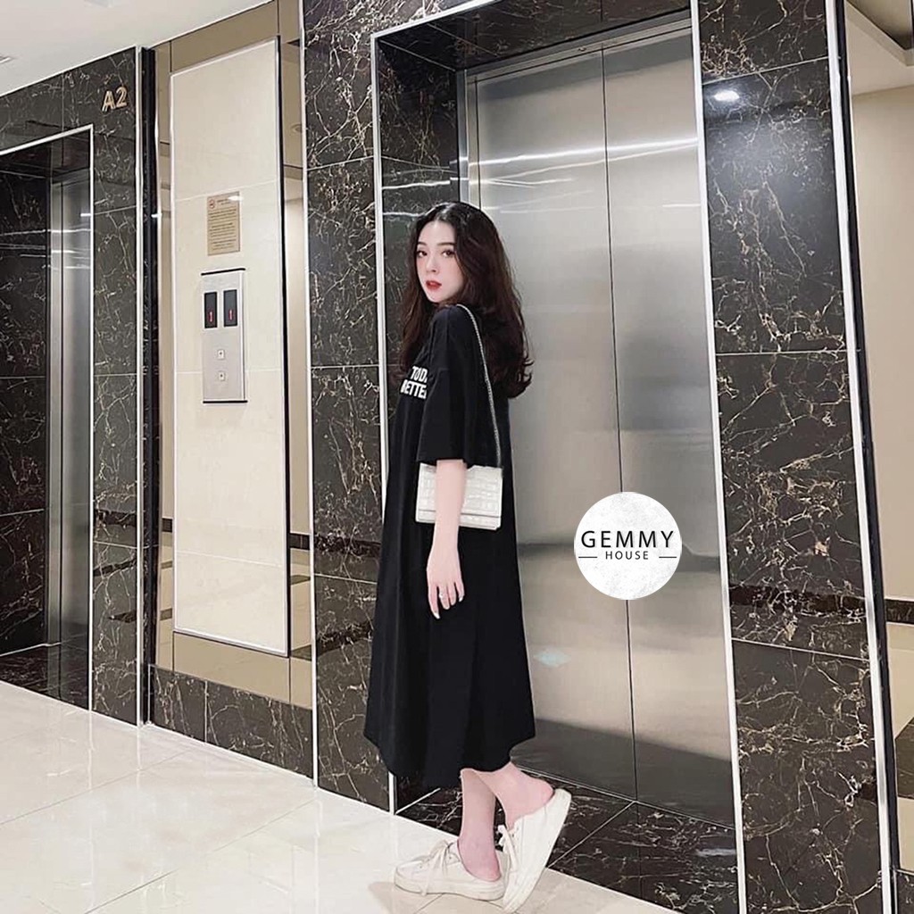 Váy xuông dài, Đầm suông bầu bigsize chất cotton Gemmy House in chữ Tobe | BigBuy360 - bigbuy360.vn