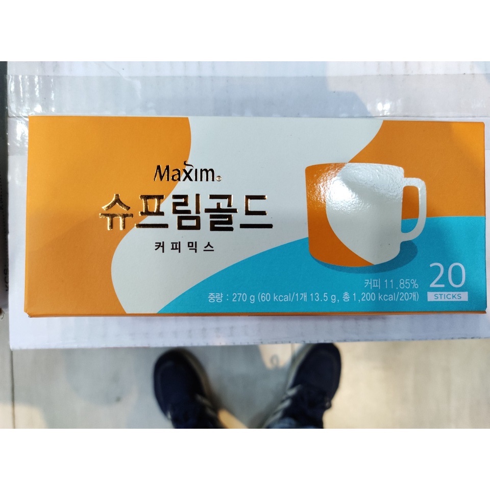 Cà phê maxim supreme gold hàn quốc hộp 20 gói - 슈프림 골드