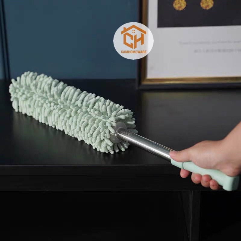 Chổi Lau Bụi Đa Năng Cán Có Thể Kéo Dài-Chổi Phất Trần San Hô