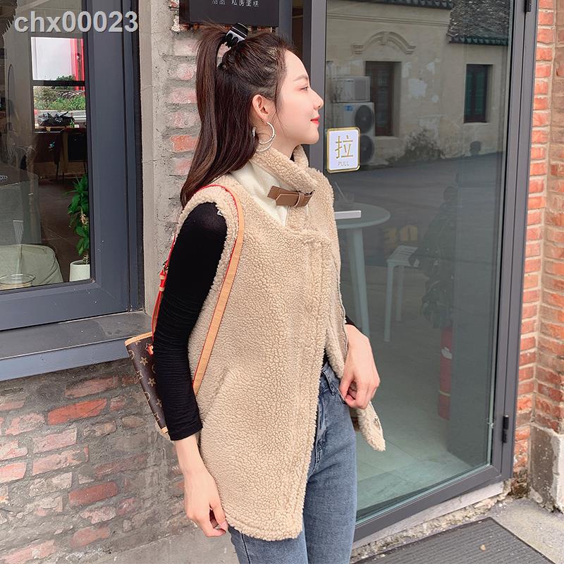 ๑▩☞Áo khoác lông cừu không tay thời trang thu đông phong cách Hàn Quốc cho nữ | BigBuy360 - bigbuy360.vn