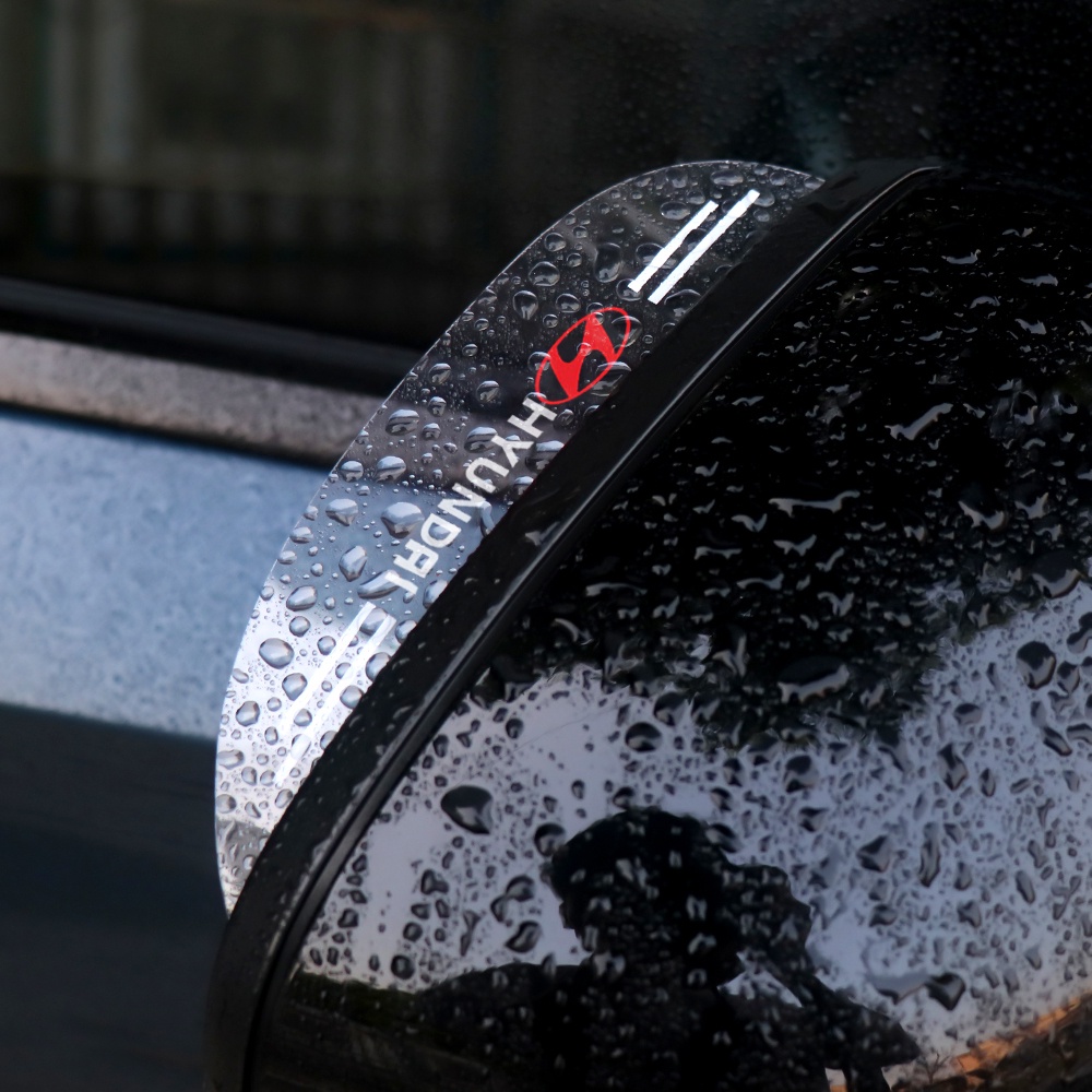 Bộ 2 Tấm Che Mưa Gương Chiếu Hậu Cho Hyundai I10 Santafe Tucson Accent Kona I20 Creta Veloster Palisade Avante Ioniq Sonata Vence Elantra