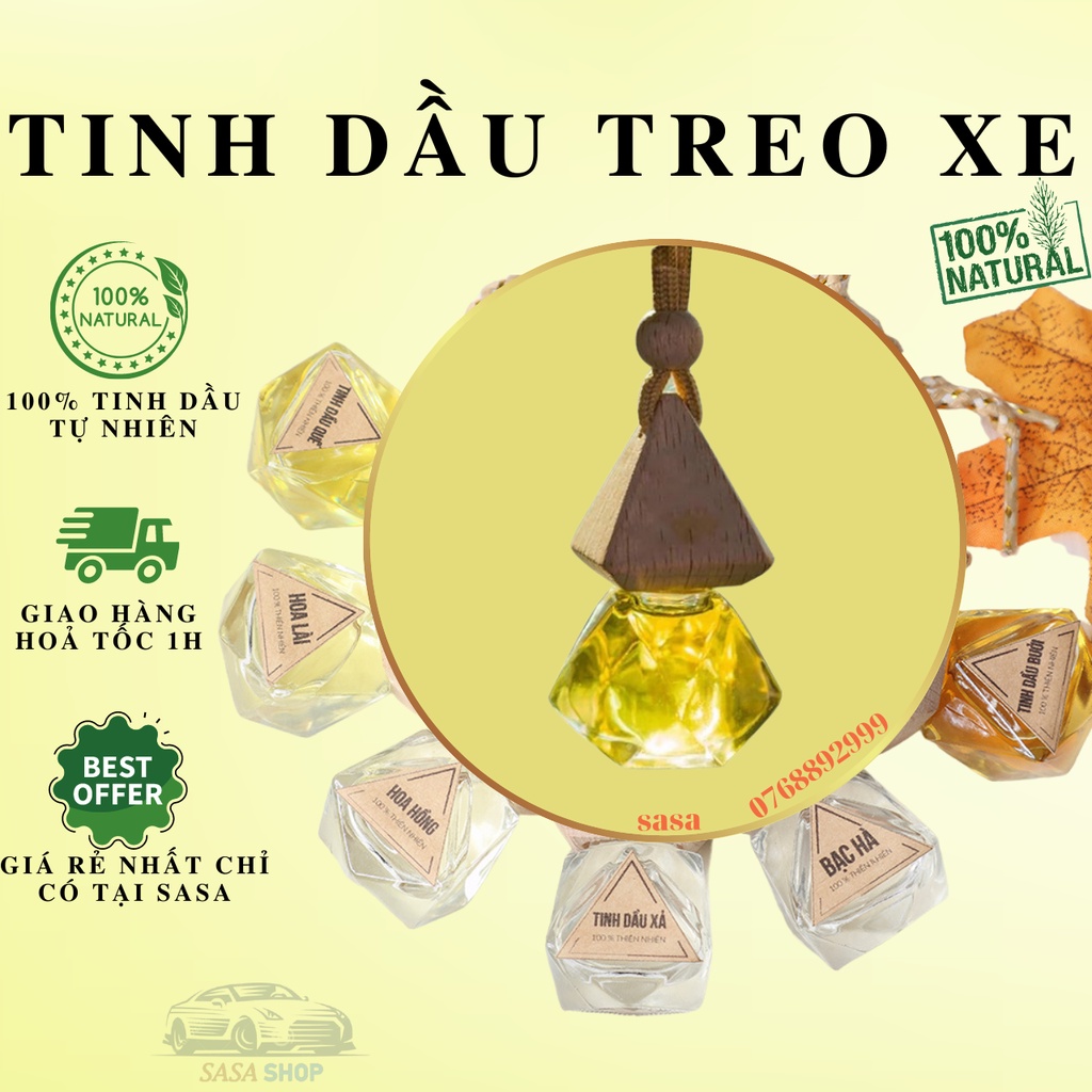 Tinh dầu treo xe oto hương Quế giúp khử mùi, chống say xe - Quế &lt;RẺ VÔ ĐỊCH&gt;