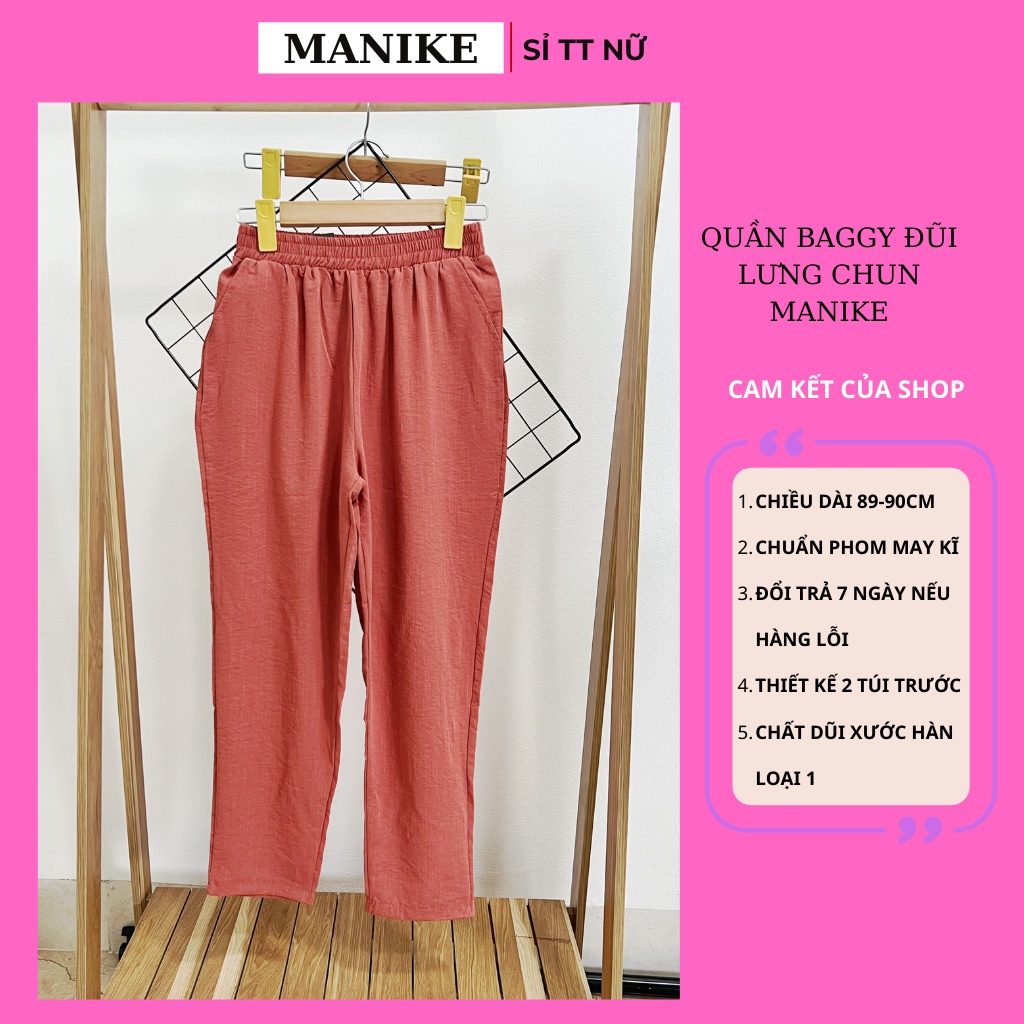 Quần Đũi Nữ Bigsize hàn quốc Siêu hot M006, Quần Baggy Đũi Phom To Đến 75kg